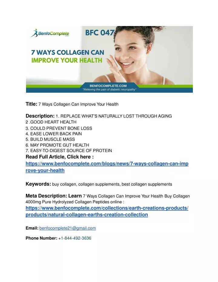 title 7 ways collagen can improve your health