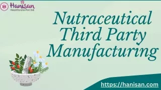 Nutraceutical Third-Party Manufacturing