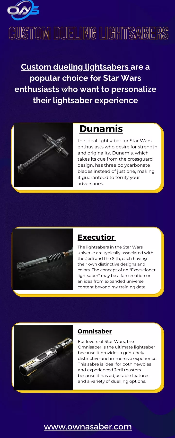 custom dueling lightsabers