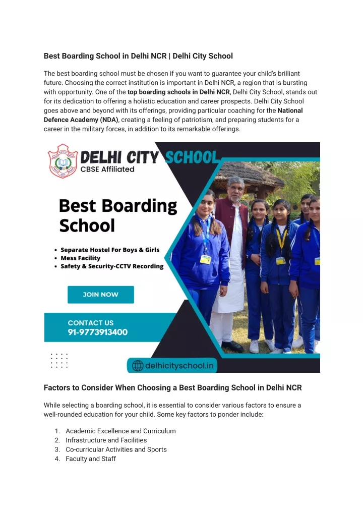 best boarding school in delhi ncr delhi city