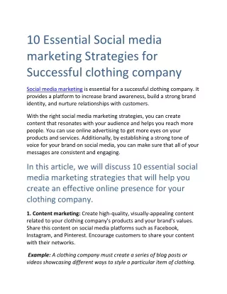 5 Essential Social media marketing Strategies for Successful