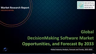 DecisionMaking Software Market Set to Witness Explosive Growth by 2033