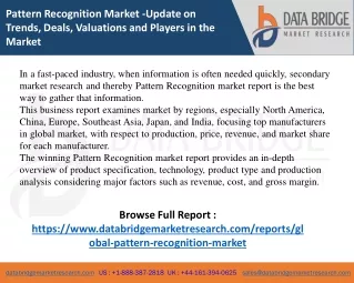 Pattern Recognition Market