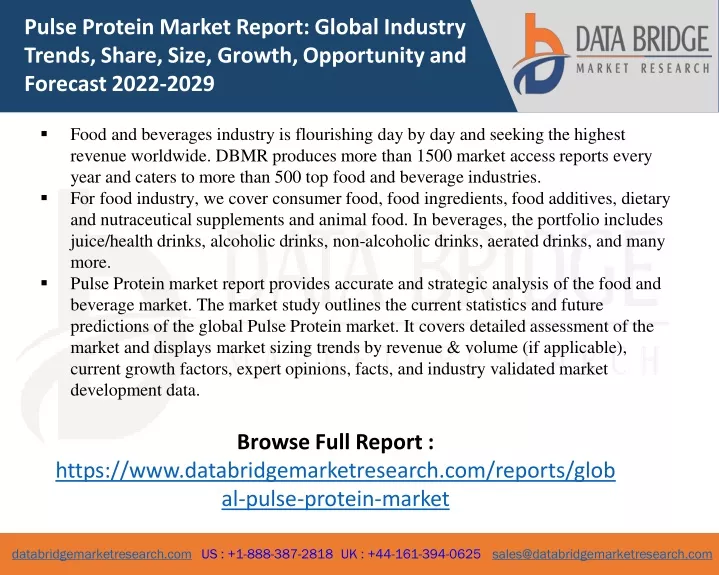 pulse protein market report global industry