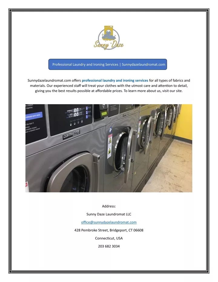 professional laundry and ironing services