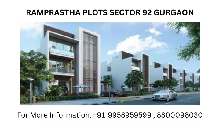 ramprastha plots sector 92 gurgaon