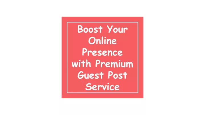 boost your online presence with premium guest