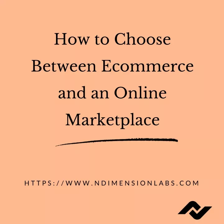 how to choose between ecommerce and an online marketplace