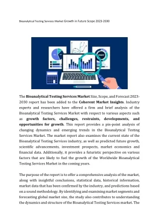 bioanalytical testing services market growth