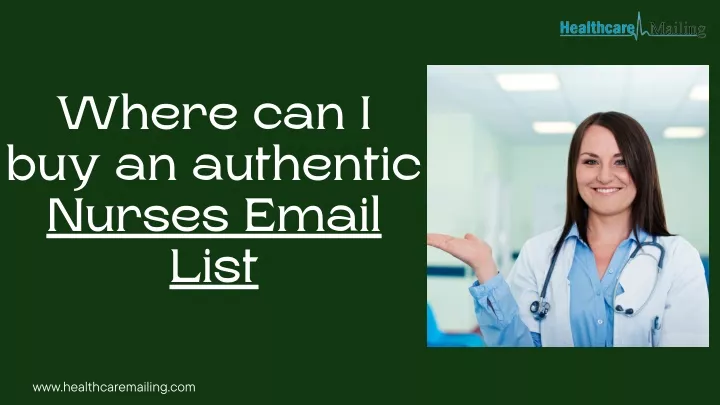 where can i buy an authentic nurses email list