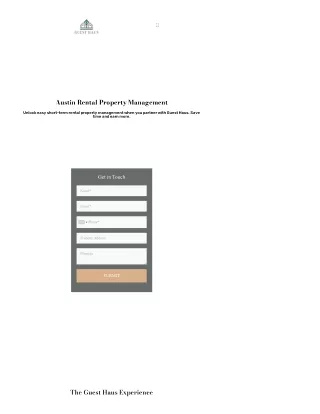 Austin Rental Property Management