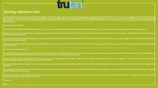 tanning injections cost