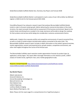 global bioresorbable scaffolds market size