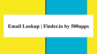 Email Lookup _ Finder.io by 500apps
