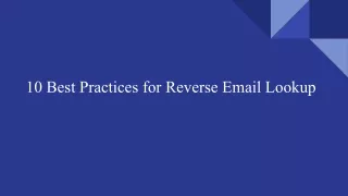 10 Best Practices for Reverse Email Lookup