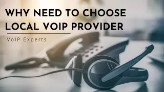 Why Need to Choose Local VoIP Provider
