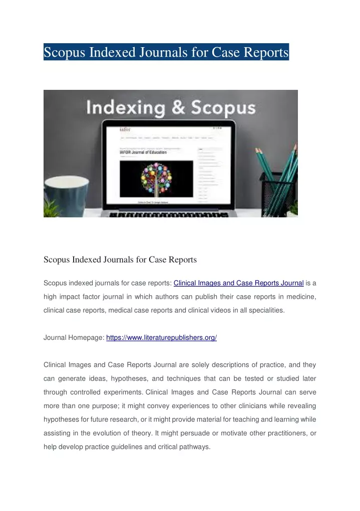 scopus indexed journals for case reports