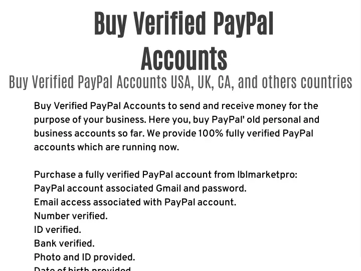 buy verified paypal accounts buy verified paypal