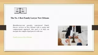 The No. 1 Best Family Lawyer New Orleans