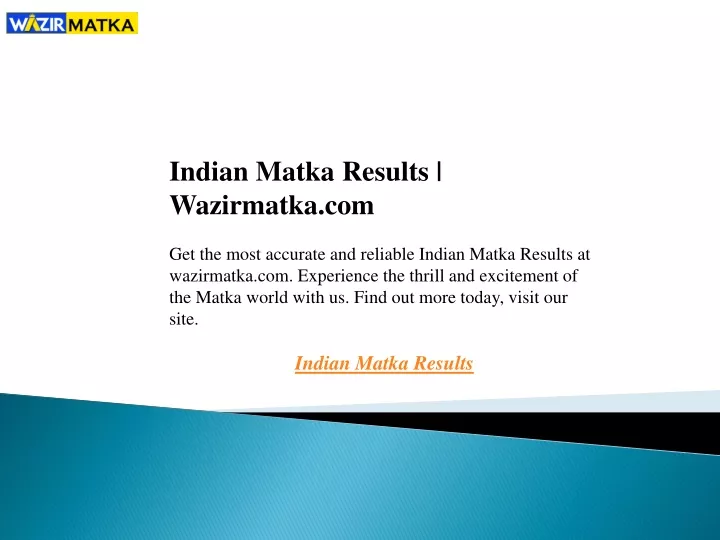 indian matka results wazirmatka com get the most