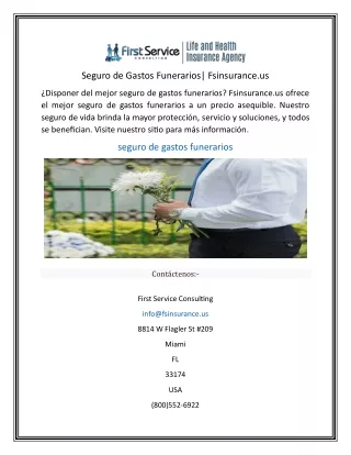 Seguro de Gastos Funerarios Fsinsurance.us