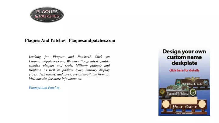 plaques and patches plaquesandpatches com