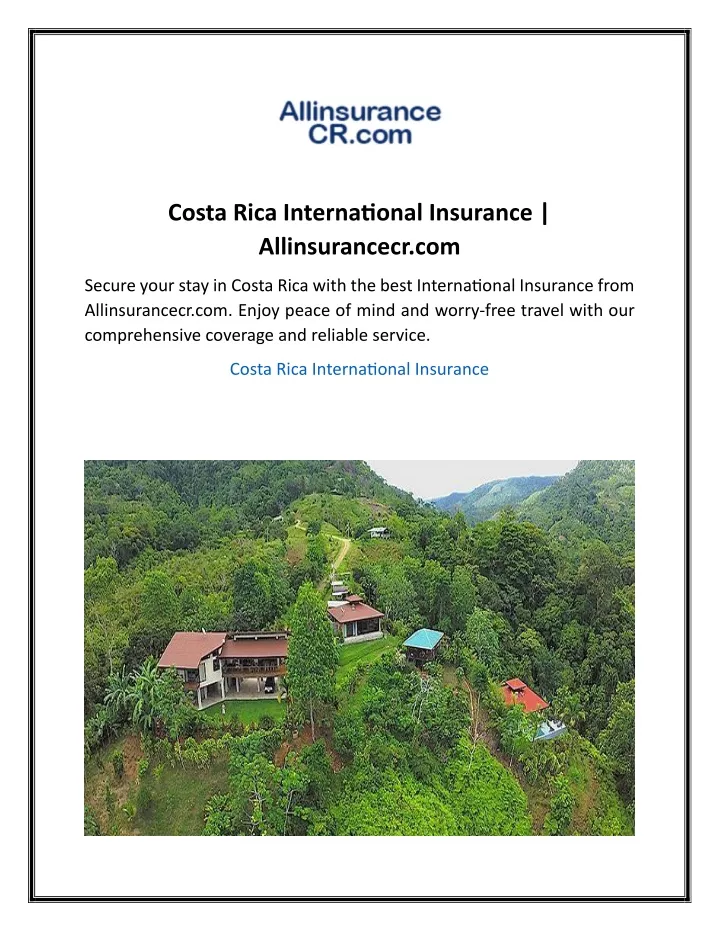 costa rica international insurance allinsurancecr