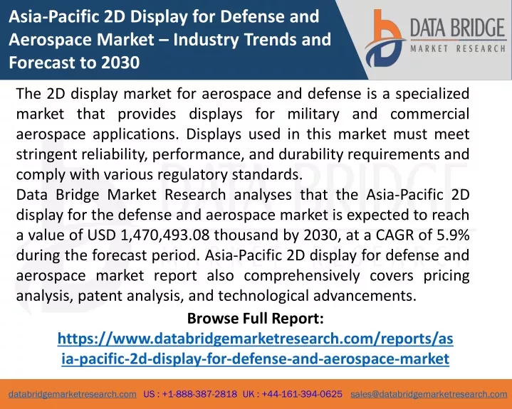 asia pacific 2d display for defense and aerospace