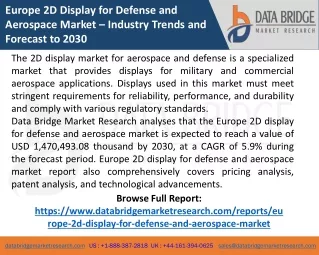 europe 2d display for defense and aerospace
