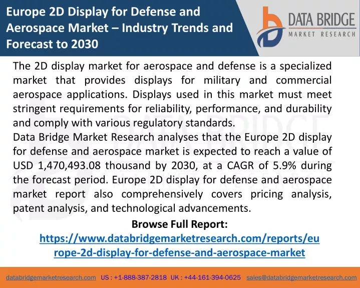 europe 2d display for defense and aerospace