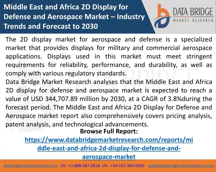 middle east and africa 2d display for defense