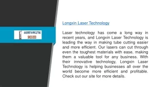 Get Professional Laser Tube Cutting Machines Manufacturer