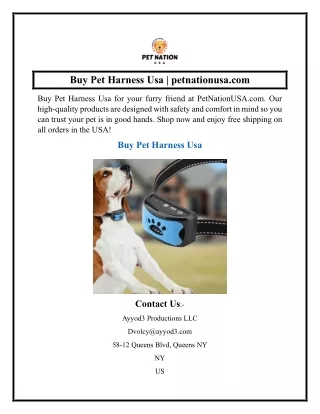 Buy Pet Harness Usa  petnationusa.com