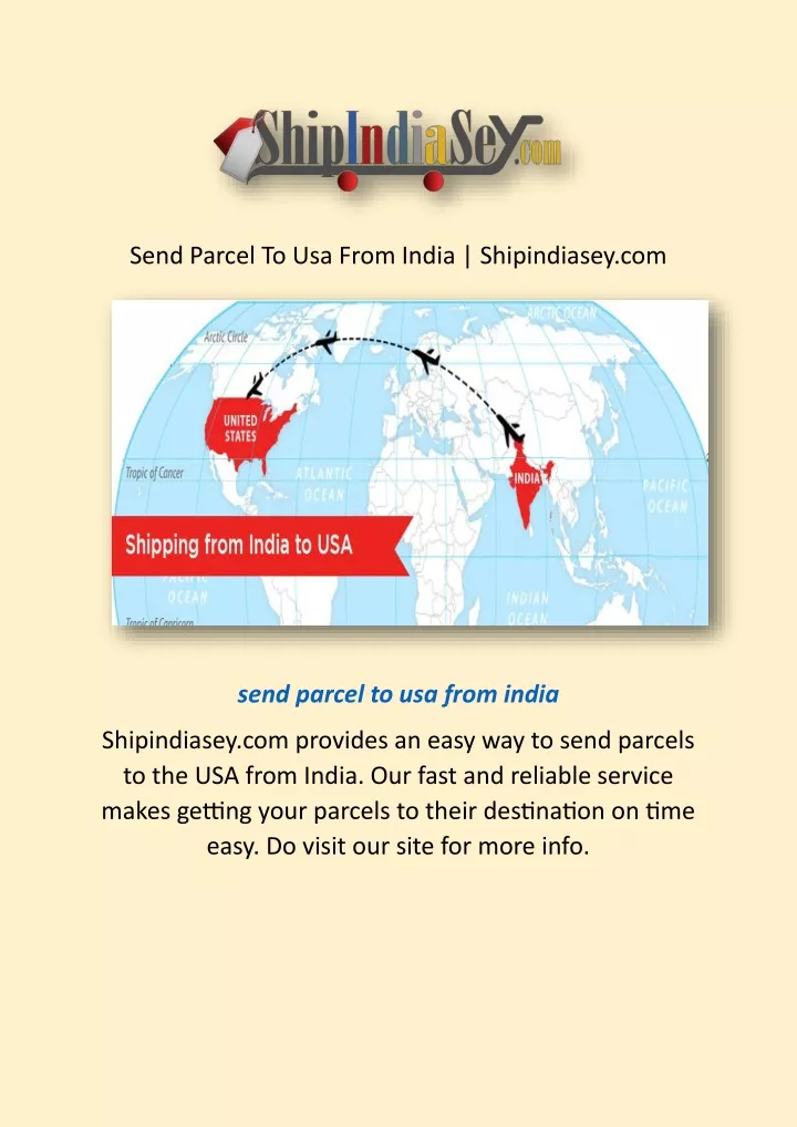 send parcel to usa from india shipindiasey com