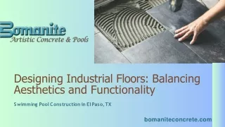 Designing Industrial Floors Balancing Aesthetics and Functionality