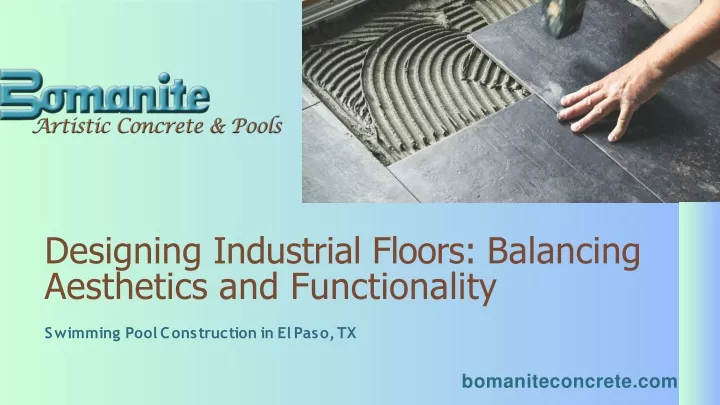 designing industrial floors balancing aesthetics