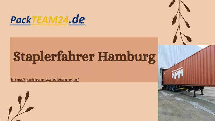 staplerfahrer hamburg