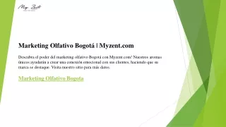 Marketing Olfativo Bogotá  Myzent.com
