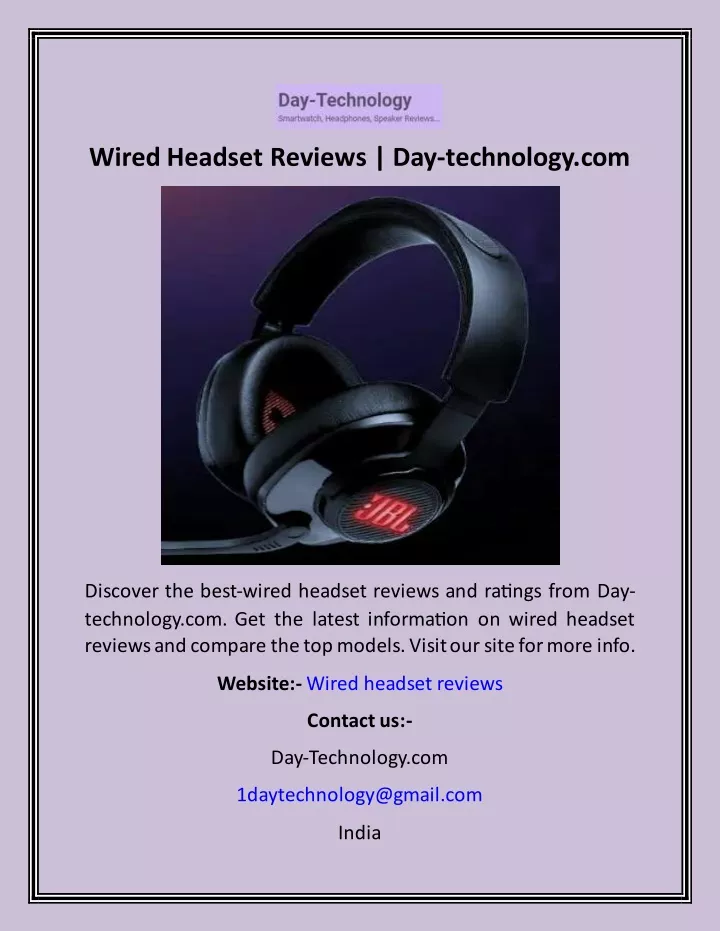 wired headset reviews day technology com