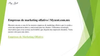 Empresas de marketing olfativo  Myzent.com.mx