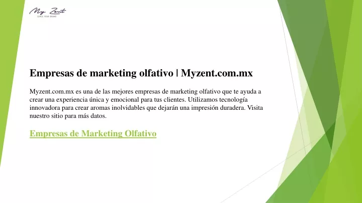 empresas de marketing olfativo myzent