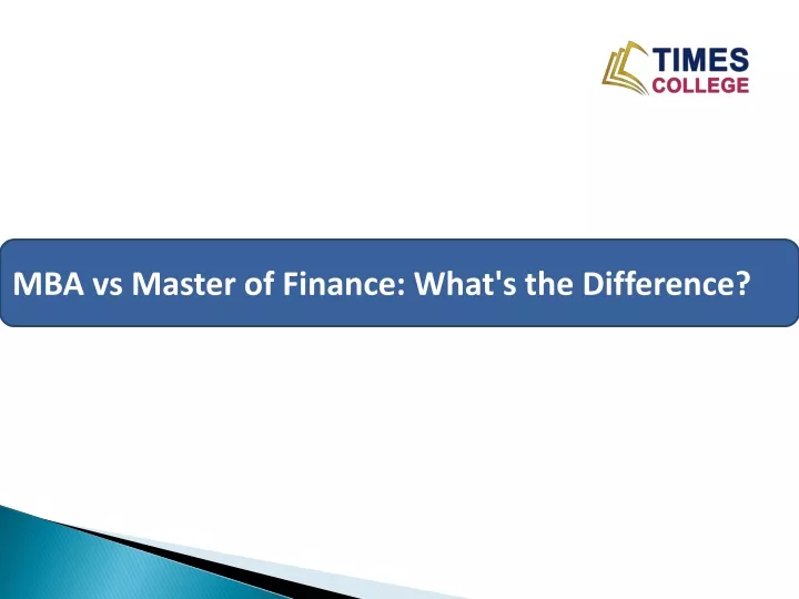 mba vs master of finance what s the difference