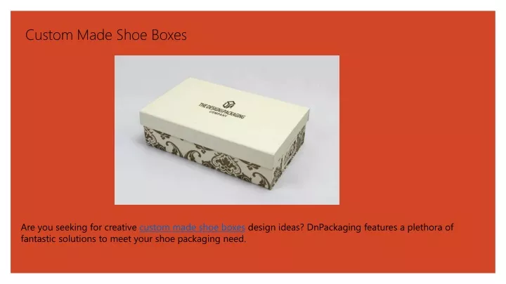 custom made shoe boxes