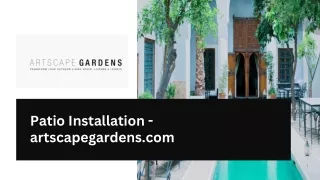 Patio Installation - artscapegardens.com