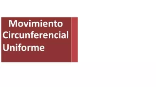 movimiento circunferencial