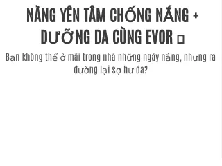 n ng y n t m ch ng n ng d ng da c ng evor