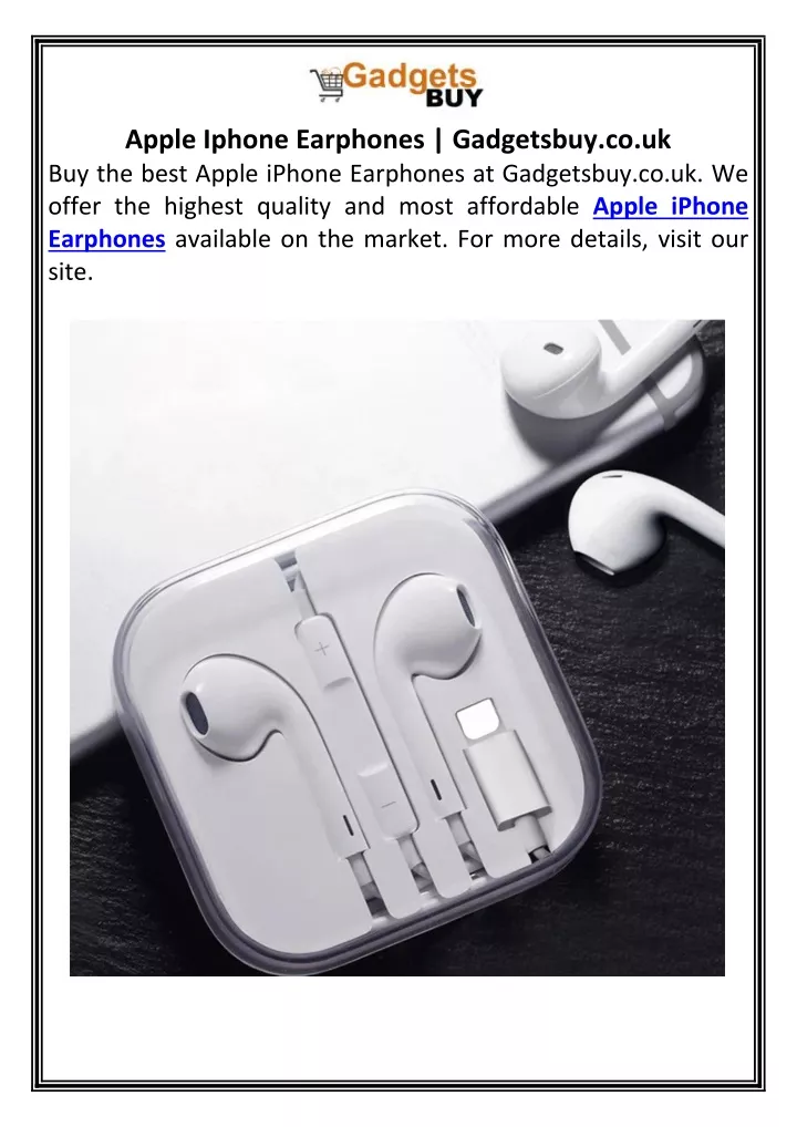 apple iphone earphones gadgetsbuy