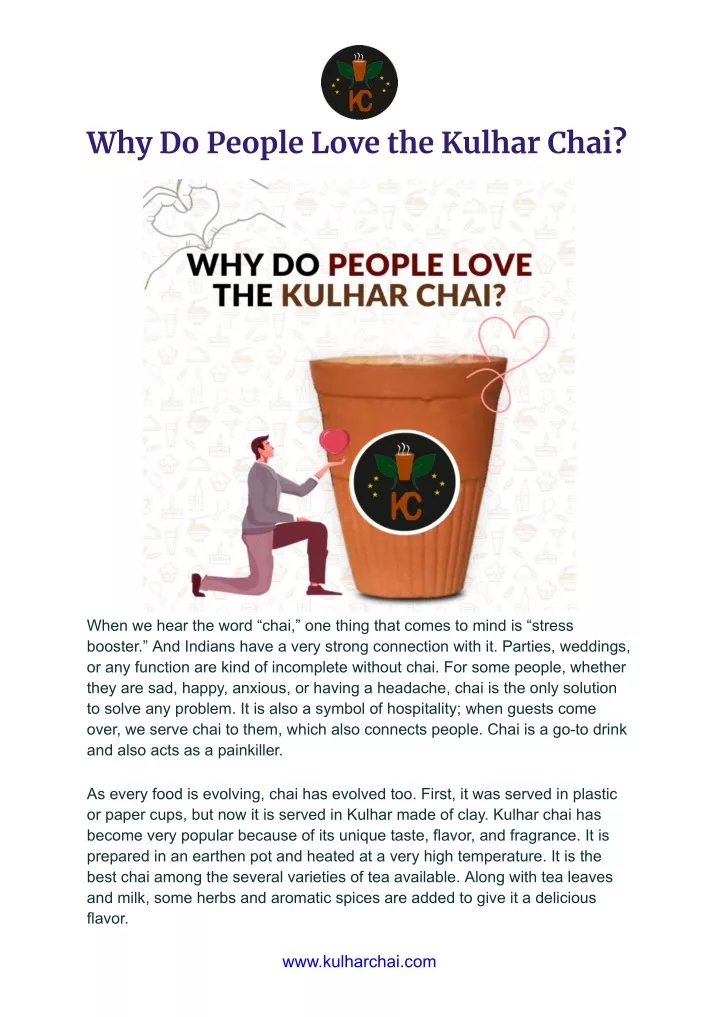 why do people love the kulhar chai