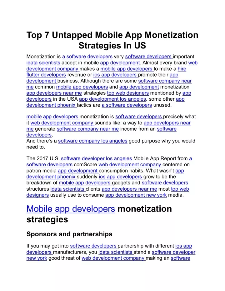 top 7 untapped mobile app monetization strategies