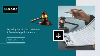 Top Law Firms in dubai